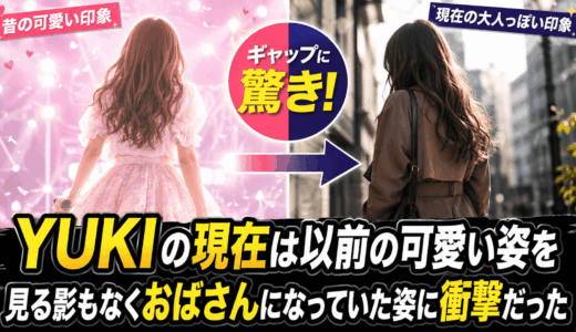YUKIの現在は以前の可愛い姿を見る影もなくおばさんになっていた姿に衝撃だった