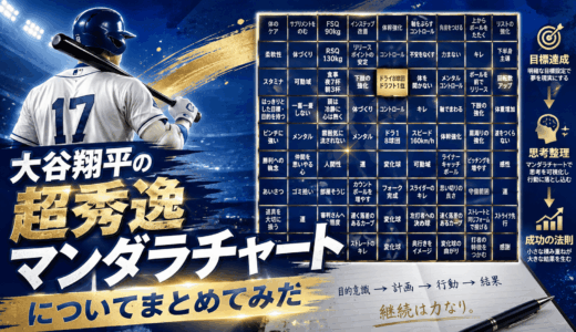 大谷翔平の超秀逸マンダラチャートについてまとめてみた