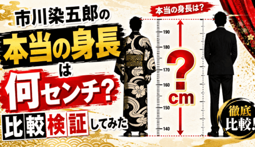 市川染五郎の本当の身長は何センチなのか比較検証してみた