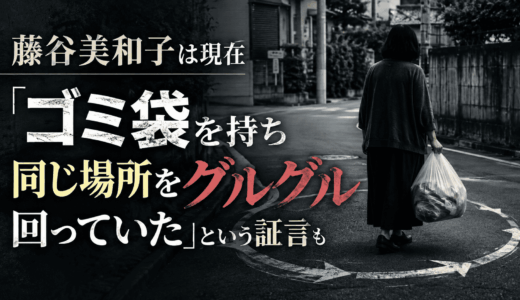 藤谷美和子は現在「ゴミ袋を持ち同じ場所をグルグル回っていた」という証言も