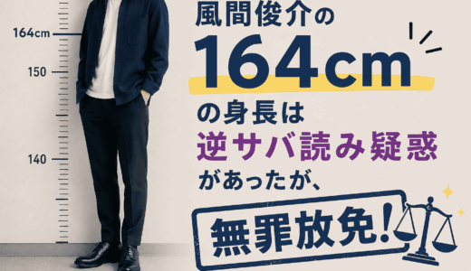風間俊介の164cmの身長は逆サバ読み疑惑があったが、無罪放免！