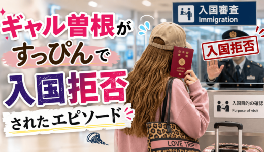 ギャル曽根がすっぴんで入国拒否されたエピソード