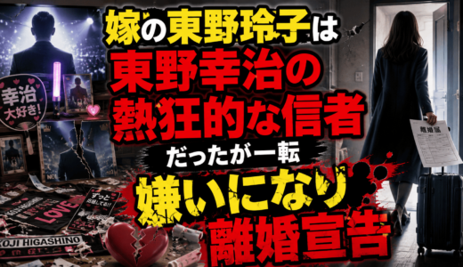 嫁の東野玲子は東野幸治の熱狂的な信者だったが一転嫌いになり離婚宣告
